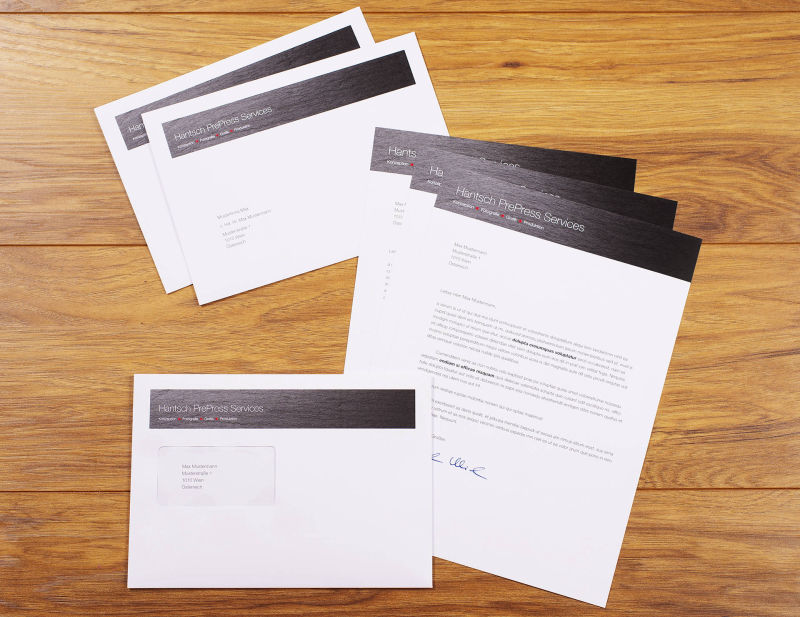 Personalisierte Drucksorten Kuverts Briefpapier